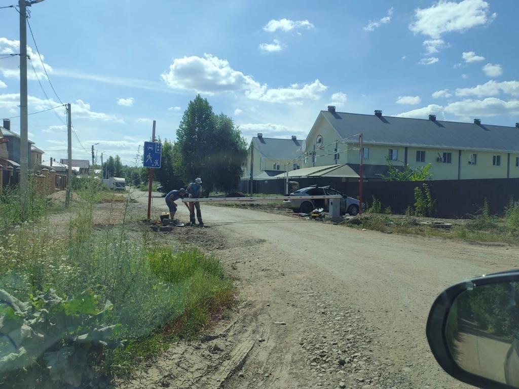 История с перекрытием улиц в Кузнецовском затоне бетонными блоками получила продолжение
