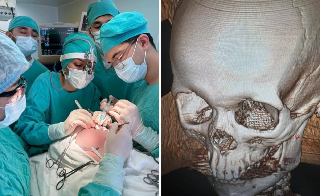 Уфимские врачи восстановили лицо раненому военному при помощи 3D-импланта