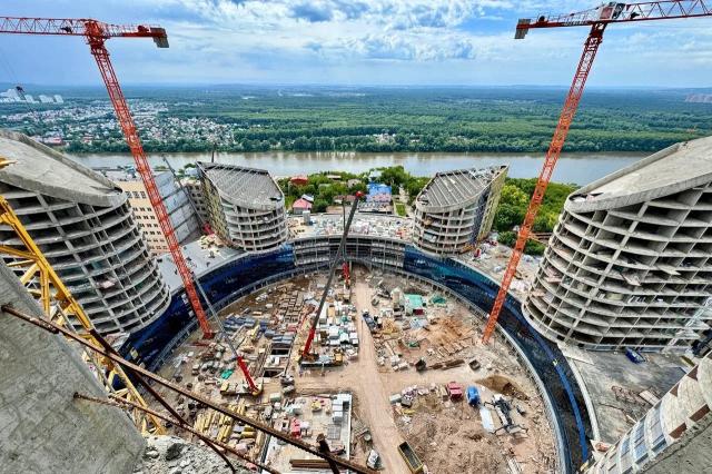 В Уфе завершили строительство всех семи башен межвузовского кампуса В Уфе завершили строительство всех семи башен межвузовского кампуса