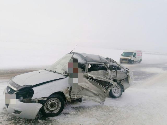На трассе в Башкирии погибли водитель и пассажир отечественной легковушки
