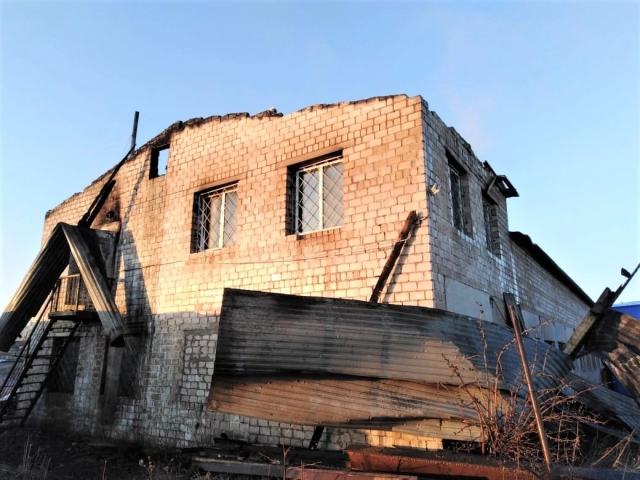 В Башкирии при пожаре погиб пожилой охранник