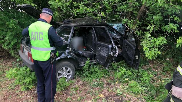 В Башкирии легковушка врезалась в дерево, погибли два человека