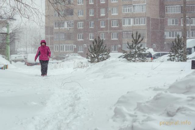 В Башкирии прогнозируются мощный снегопад и сильный ветер