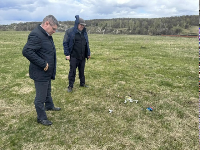 В поле в Башкирии нашли беспилотник