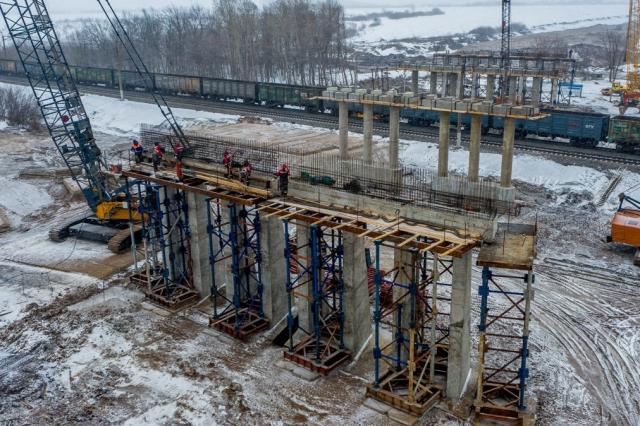 В Уфе ведется строительство транспортной развязки на трассе М-5 «Урал»