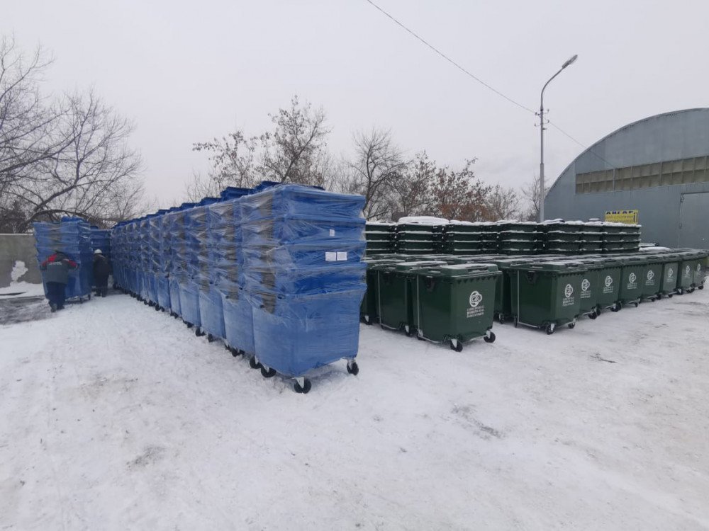 Уфа получила более 100 новых контейнеров для раздельного сбора мусора