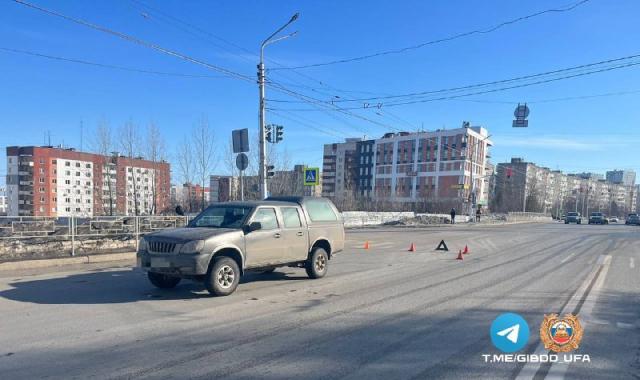 В Уфе на пешеходном переходе сбили школьника