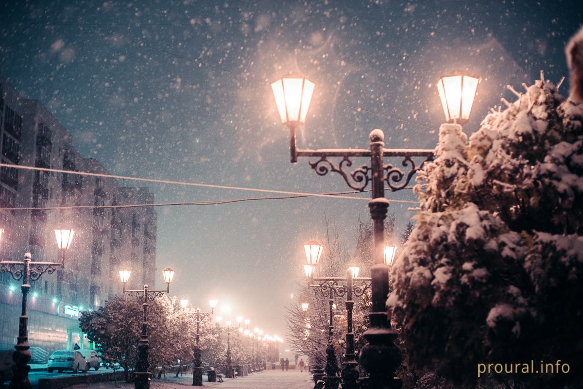 Первый уфимский снегопад в объективе фотографа Proural