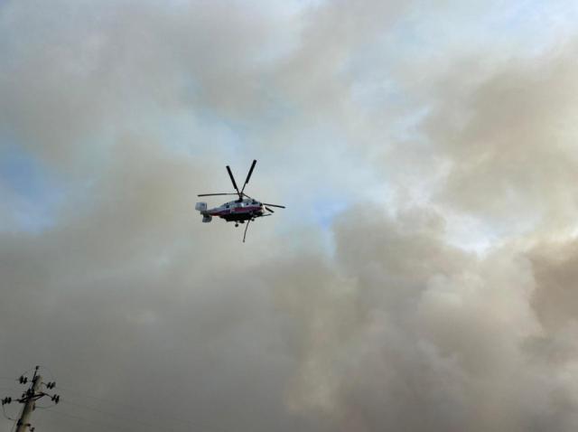 Известно, почему вертолет прилетел на пожар в ТЦ «Меркурий» только утром