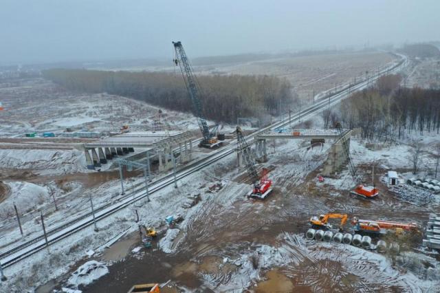 На Нагаевском путепроводе начнут монтаж пролетов над железной дорогой