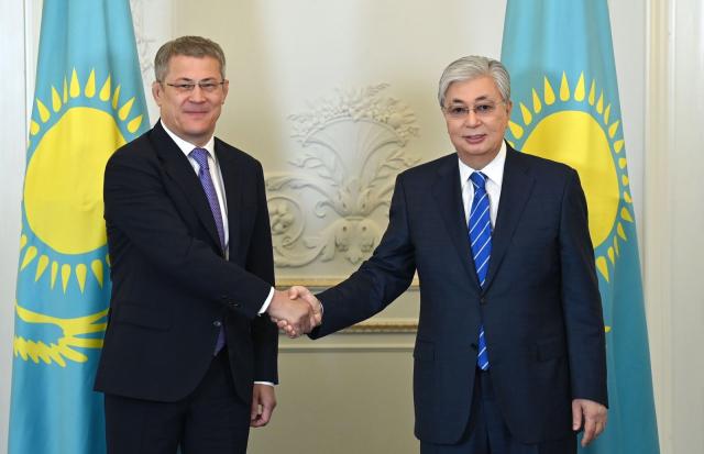 Глава Башкирии встретился с президентом Казахстана